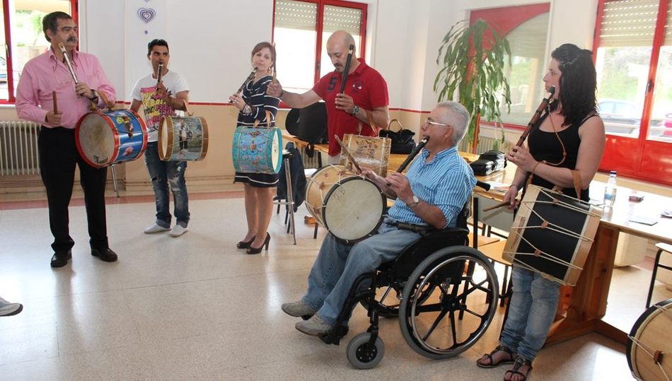 Taller de Gaita y tamboril previo a la pandemia, en Aldeadávila de la Ribera