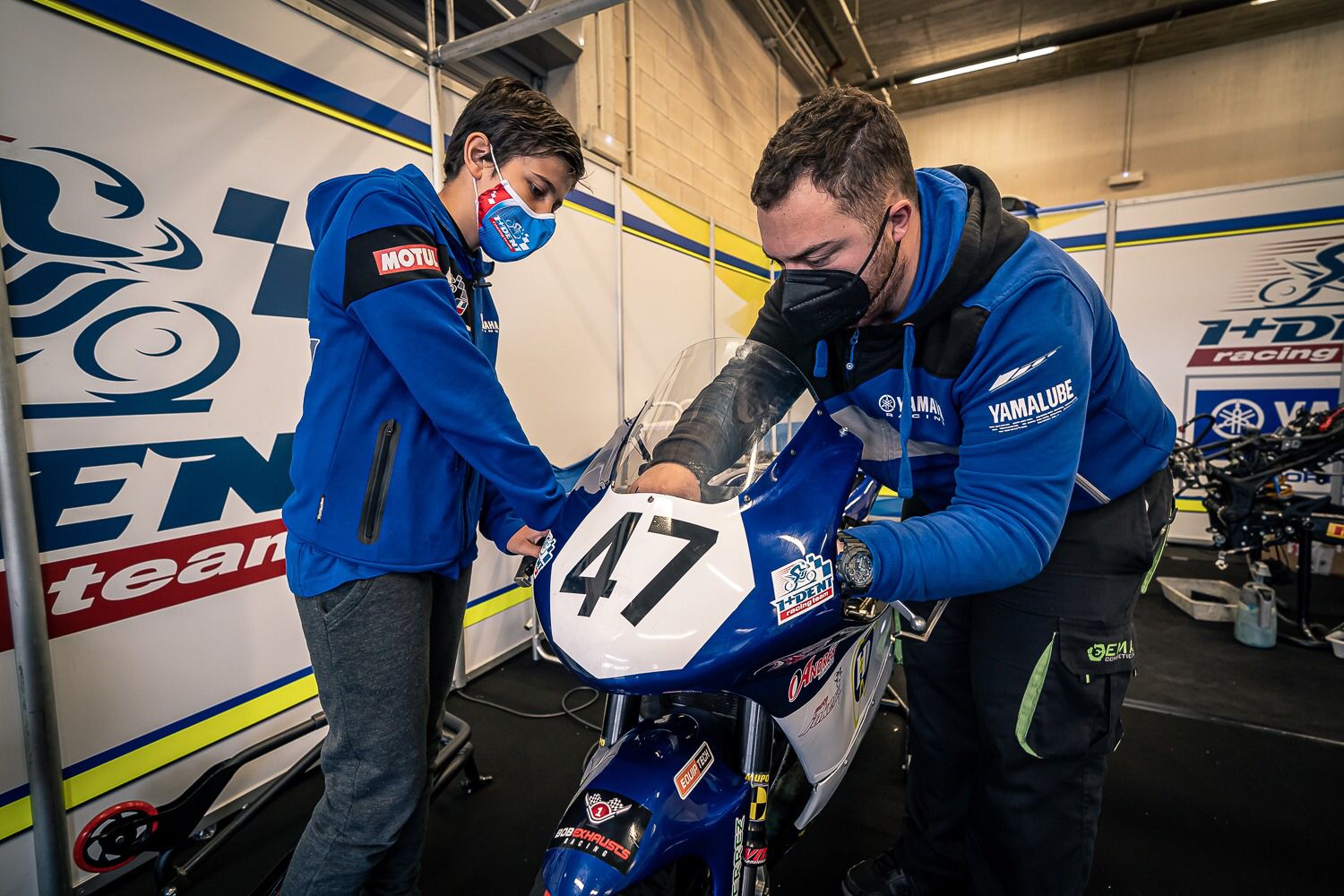 Vergudo, con su moto