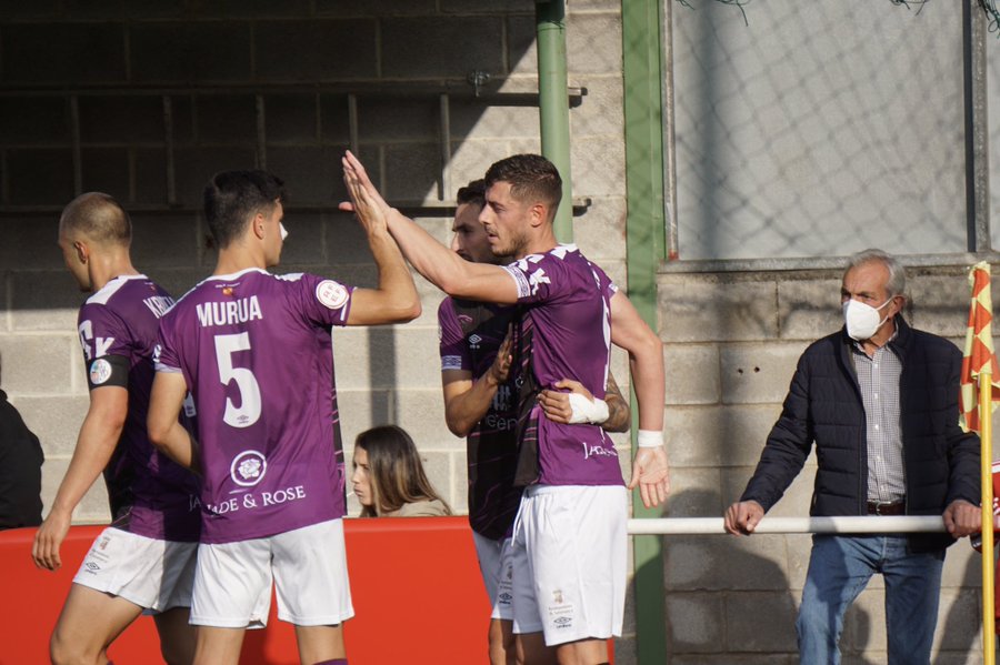 Jairo Morillas celebra su gol / Salamanca CF UDS