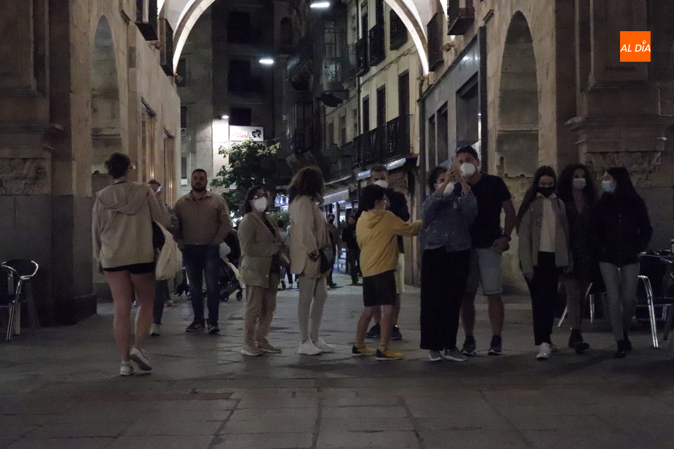 Centro de la ciudad, a primera hora de esta noche