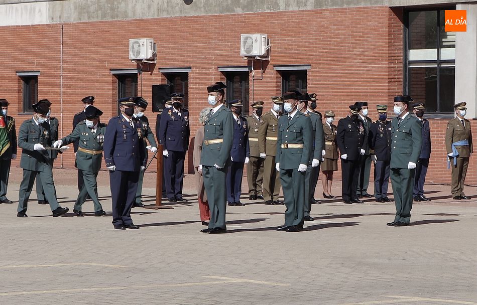 Los actos se llevaron a cabo en el patio del cuartel de Salamanca - Fotos: Guillermo García