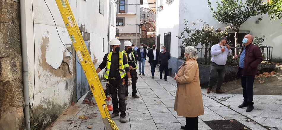 Visita a El Cerro de la subdelegada del Gobierno en Salamanca, Encarnación Pérez Álvarez