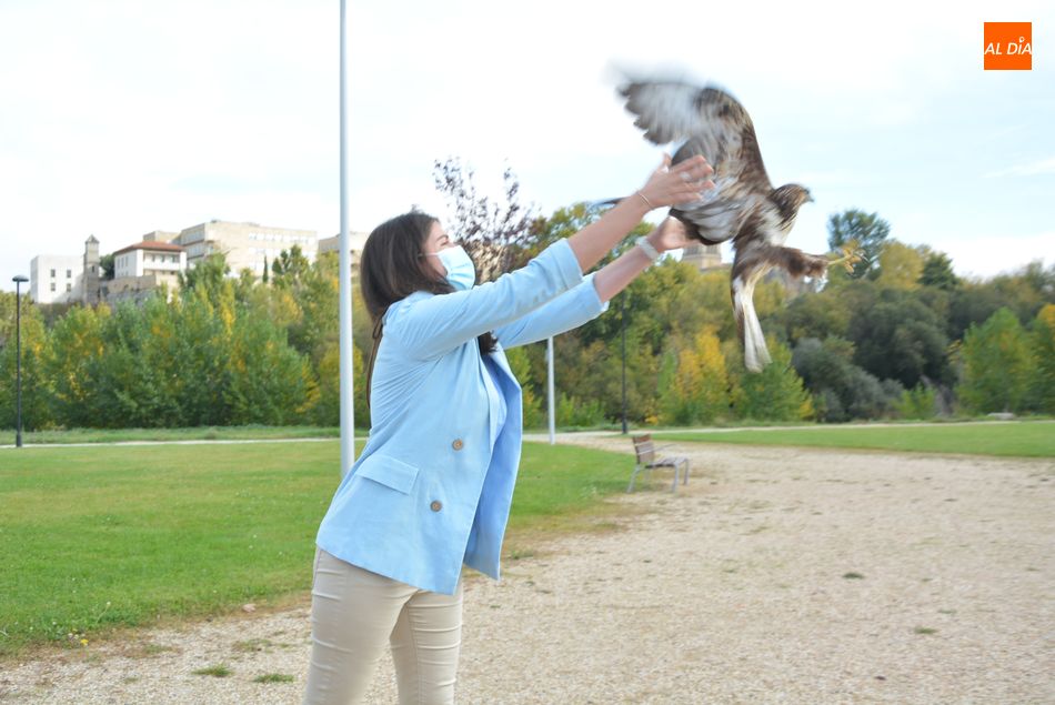 La concejala de Medio Ambiente, Miryam Rodríguez, ha presentado hoy, Día Mundial de Protección de la Naturaleza, el nuevo programa de fauna y biodiversidad del proyecto LIFE Vía de la Plata. Foto de Vanesa Martins