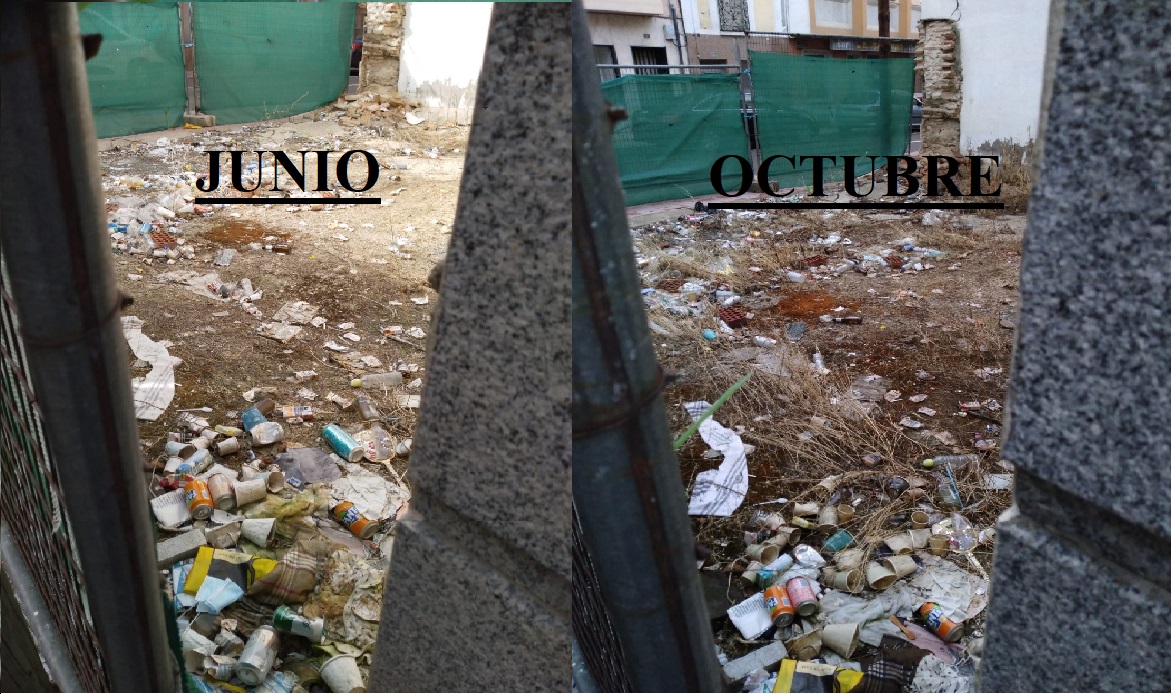 PeC denuncia el incumplimiento sistemático de la ordenanza reguladora de limpieza de solares