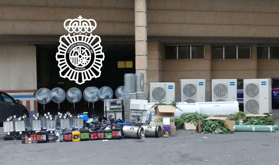 Material intervenido en esta operación