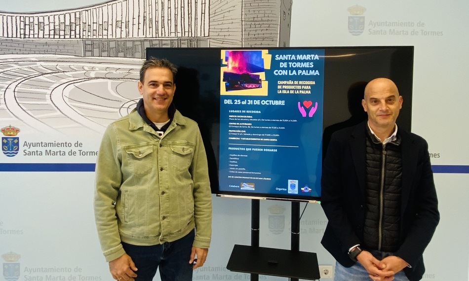 En la imagen, Jorge Moreno y Juan Carlos Bueno durante la presentación de la campaña