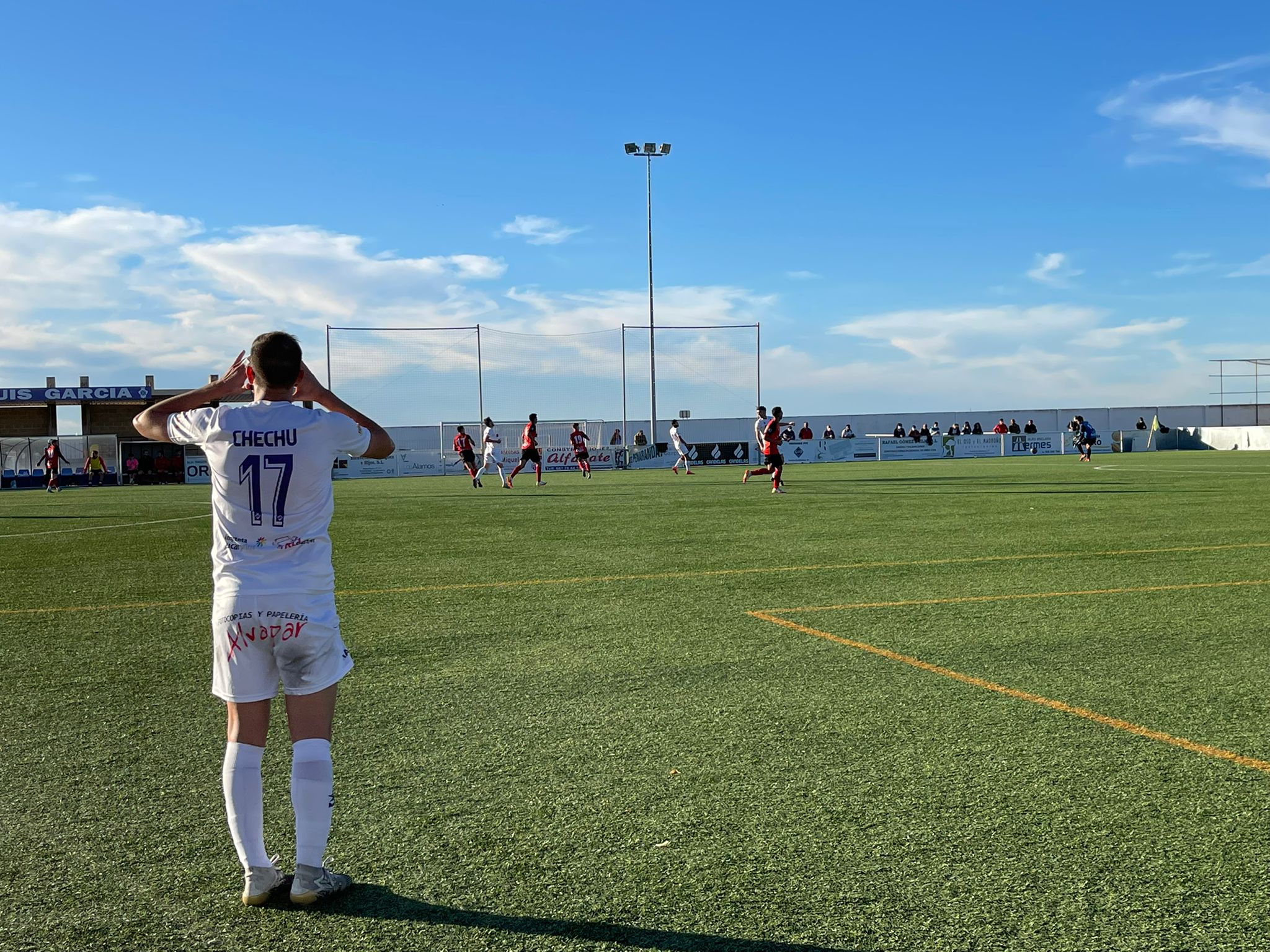 Chechu, en el partido / Raúl Blázquez