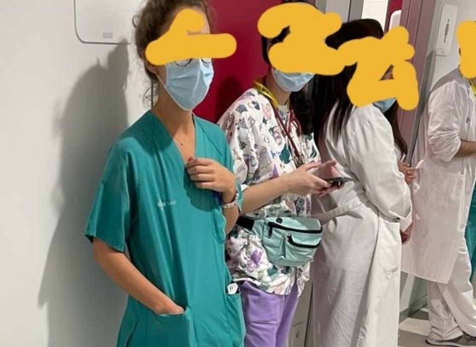 Personal médico esperando su turno para entrar a comer - CSIF Salamanca