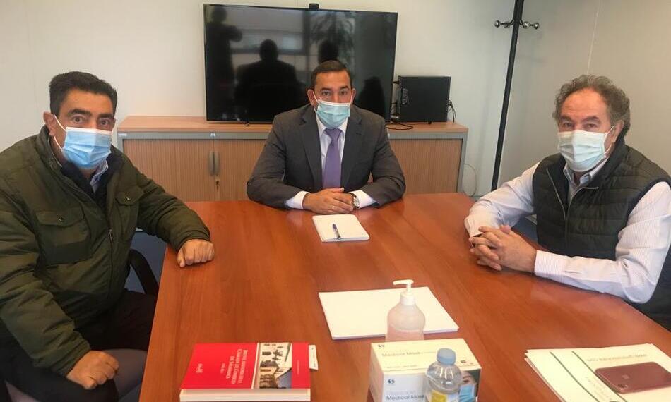 Imagen de la reunión de CES y AGS con el delegado territorial de la Junta en Salamanca