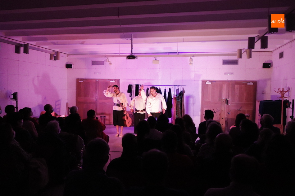 Un momento de la representación de Es de Lope, en la Casa de las Conchas