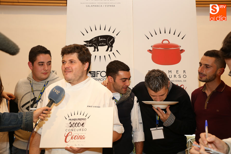 Jorge Lozano, cocinero salmantino, en un certamen anterior