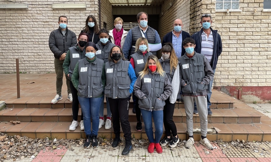 Inauguración de la escuela taller de albañilería