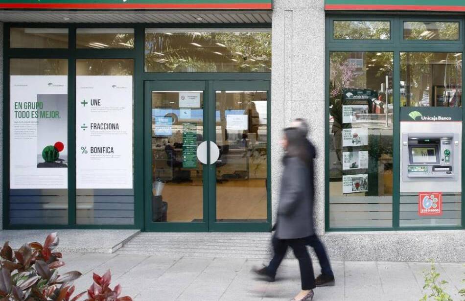 Imagen de archivo del exterior de una oficina bancaria