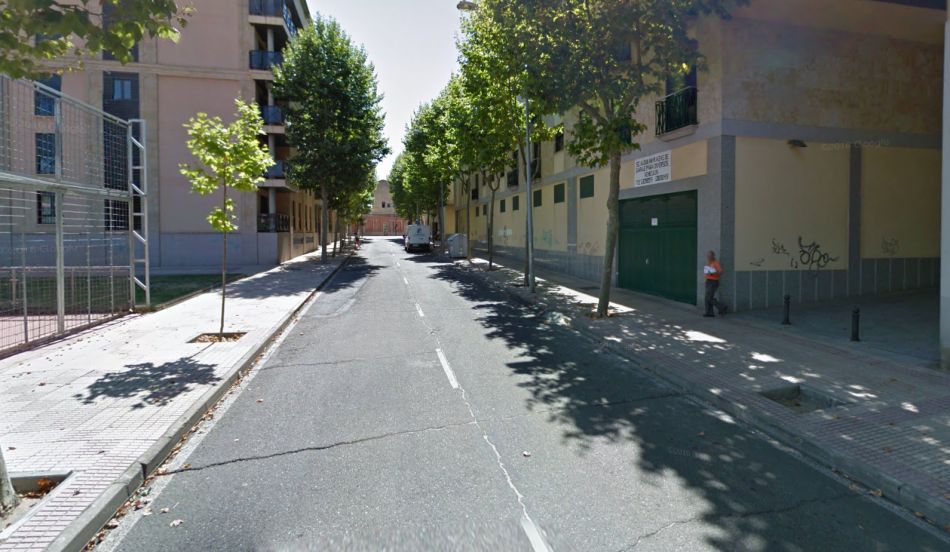 Calle Bilbao, donde se produjo la colisión entre el turismo y la furgoneta - GM