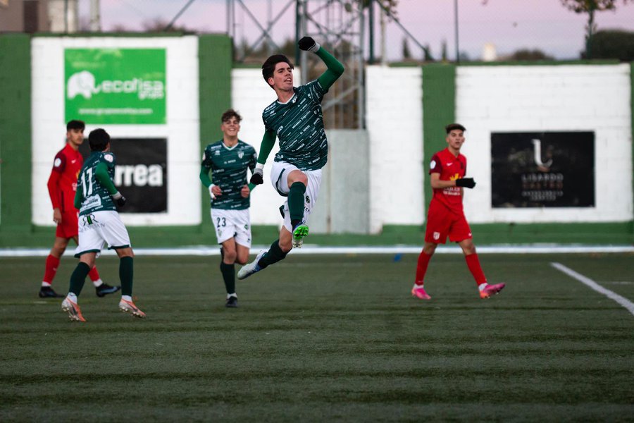 Trapero, en un gol / CD Guijuelo