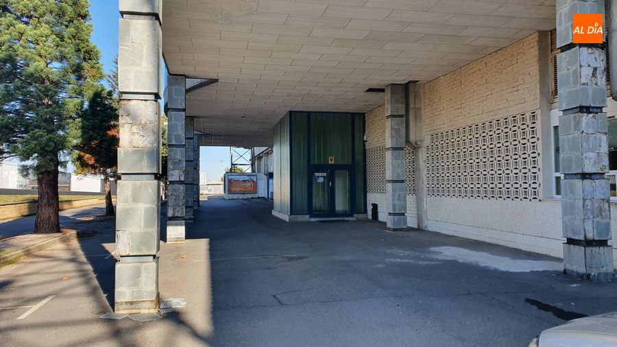 Oficinas del estadio Helmantico, donde los agentes de la Guardia Civil estuvieron esta mañana