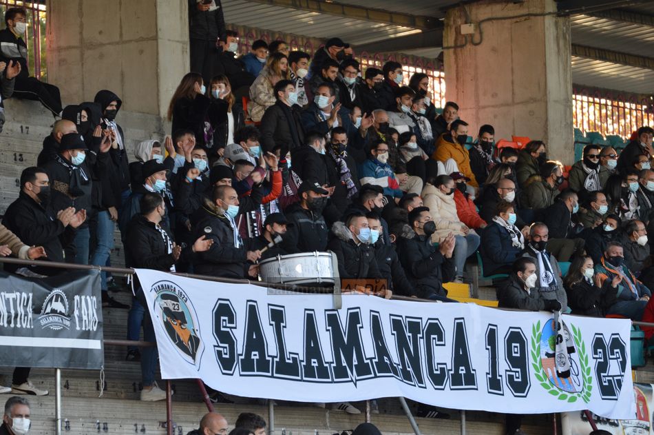 Aspecto de la grada de animación en este domingo / Guillermo García