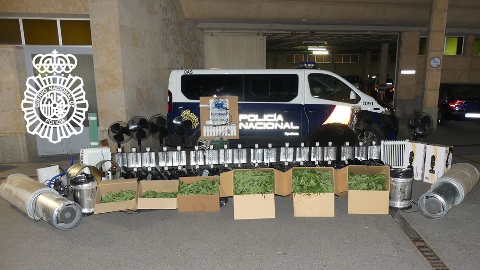 Material intervenido en esta operación