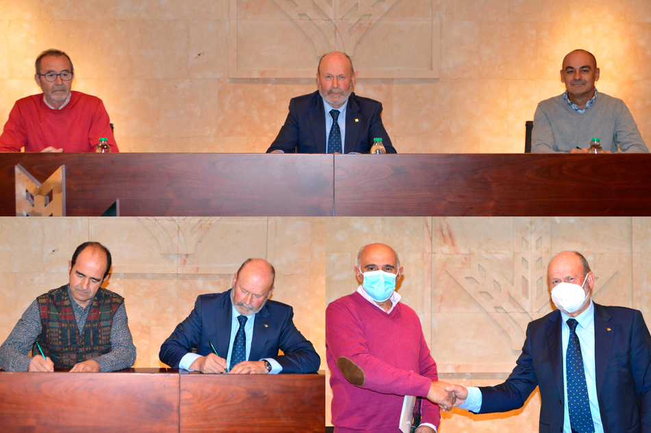 Firmas de los convenios de colaboración