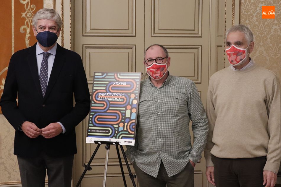 El concejal de Deportes en el Consistorio, Javier García Rubio, y el presidente del Club Deportivo Padre Basabe, José Antonio Molinero, han presentado este viernes los detalles de esta prueba deportiva. Foto de Guillermo García