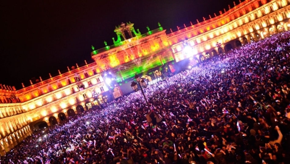 Foto de archivo de una de las ediciones anteriores de la Nochevieja Universitaria