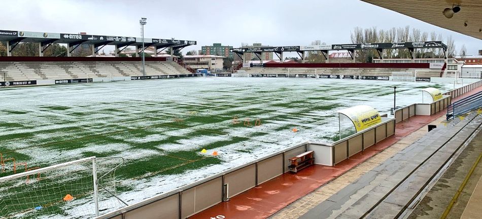 Efecto de la nevada en el Reina Sofía