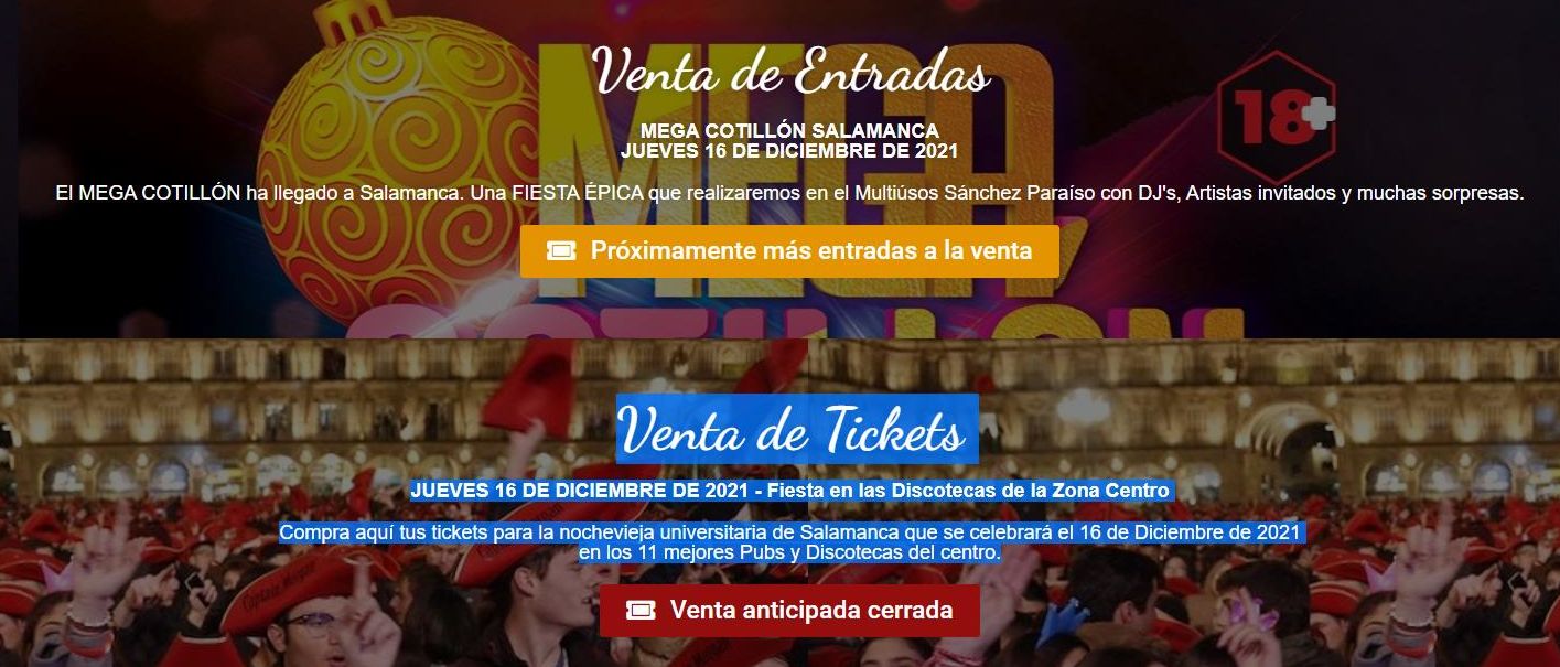 Organizan un ?mega cotillón? alternativo a la Nochevieja Universitaria, en el Multiusos Sánchez Paraíso