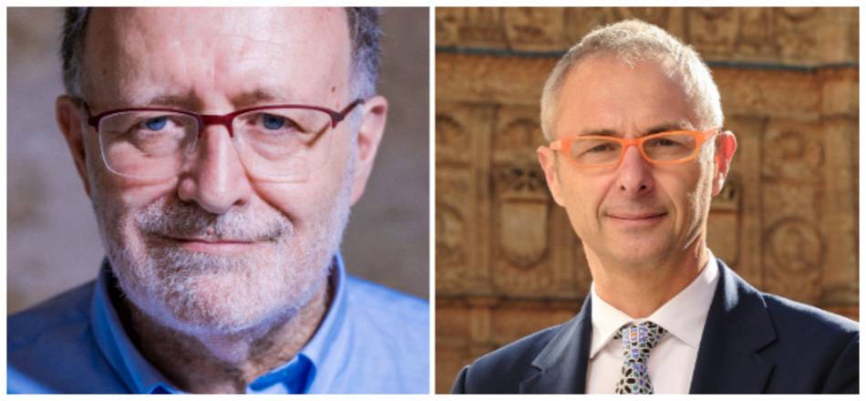 Los candidatos Mariano Esteban de Vega y Ricardo Rivero