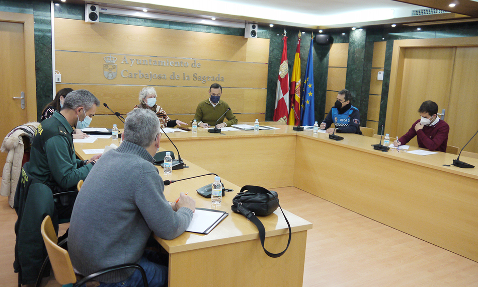 Reunión de la Junta Local de Seguridad en Carbajosa