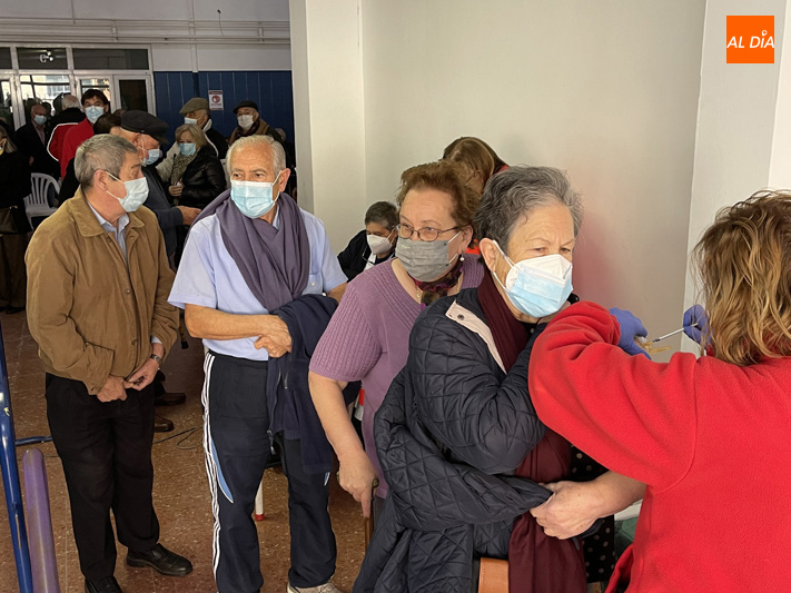 Una de las vacunaciones a mayores en Peñaranda