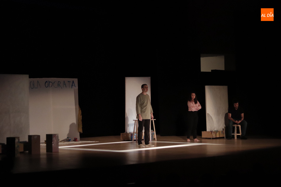 Un momento de la representación de la obra Viola Odorata. Foto: Guillermo García