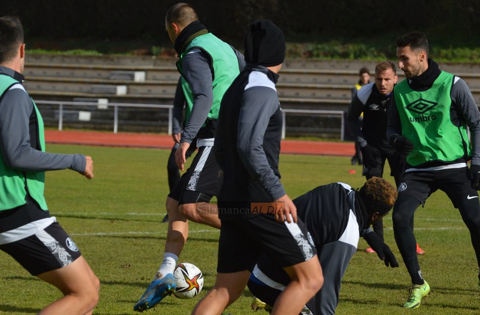 Un entrenamiento del Salamanca UDS esta semana / Carlos Cuervo