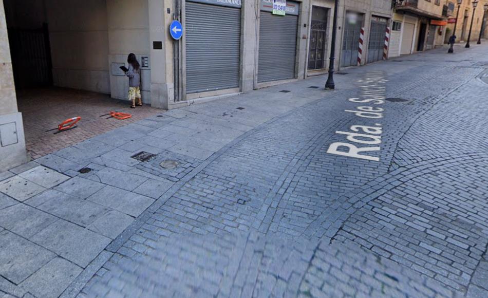 Calle Ronda Sancti Spíritus, ubicación de la vivienda que sale a subasta. Foto: Google Maps