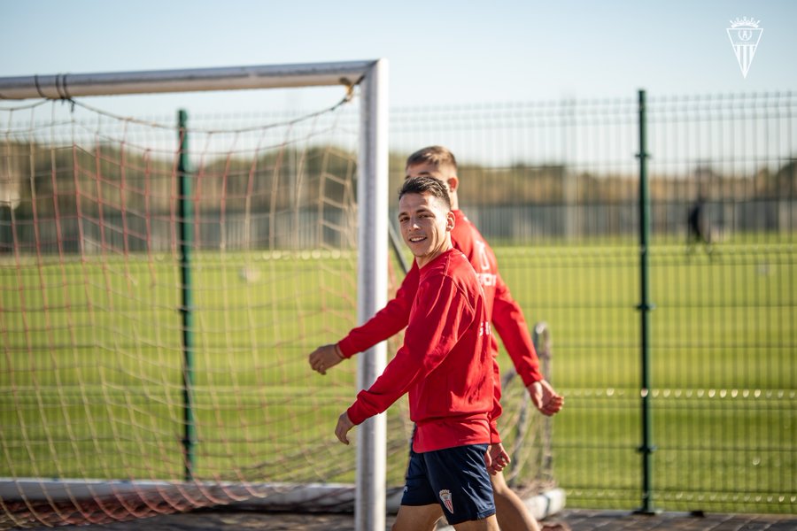 Romero, en un entrenamiento / Algeciras CF