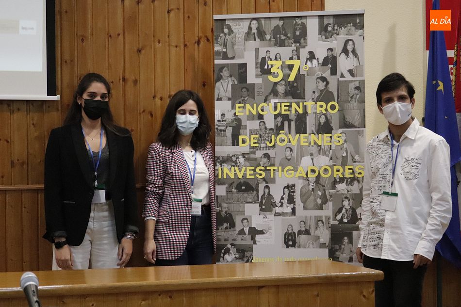 Ponentes de la primera de las charlas del Encuentro de Jóvenes Investigadores - Guillermo García