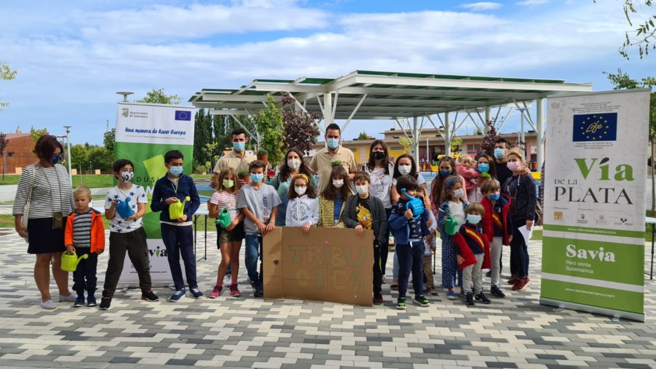 Niños de entre 4 y 11 años participan en la propuesta vecinal Tribu Otea - Savia Salamanca
