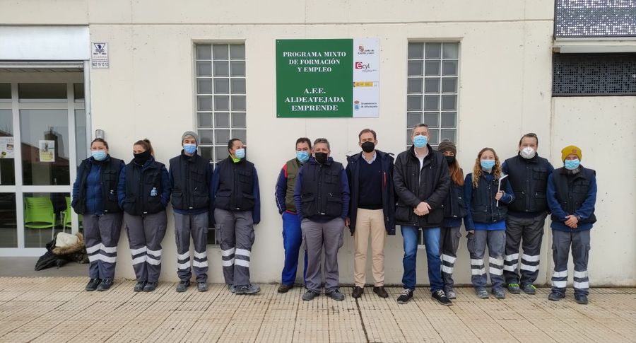 Participantes en el programa de formación y empleo Aldeatejada Emprende