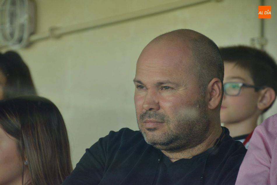 Lovato, en el palco del Helmántico / Lydia González