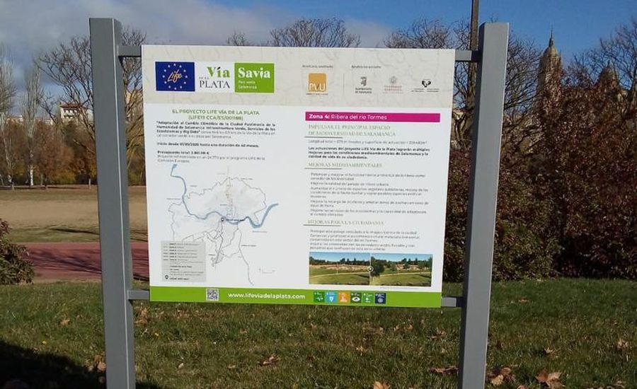 Uno de estos paneles, ubicado en Salas Bajas