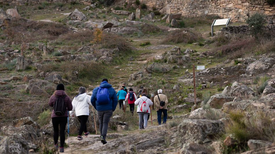 Zona de piedras hincadas del castro vetón