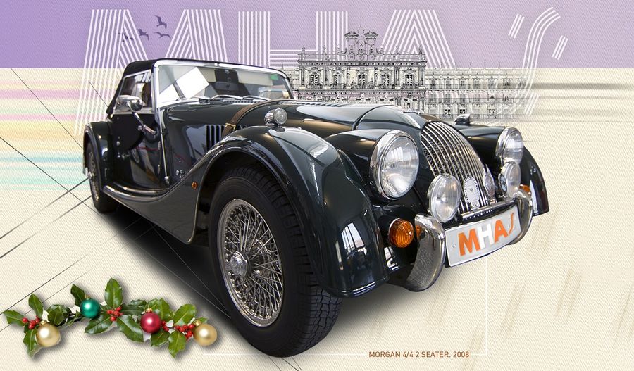 El automóvil, cedido por un particular (Antonio L. Sánchez Calzada), continúa el catálogo de Morgan sin apenas modificaciones con respecto a su diseño base de 1936