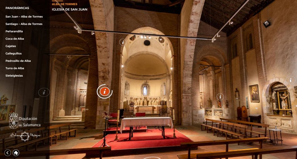 Captura de la web Arte Mudejar de la Diputación de Salamanca