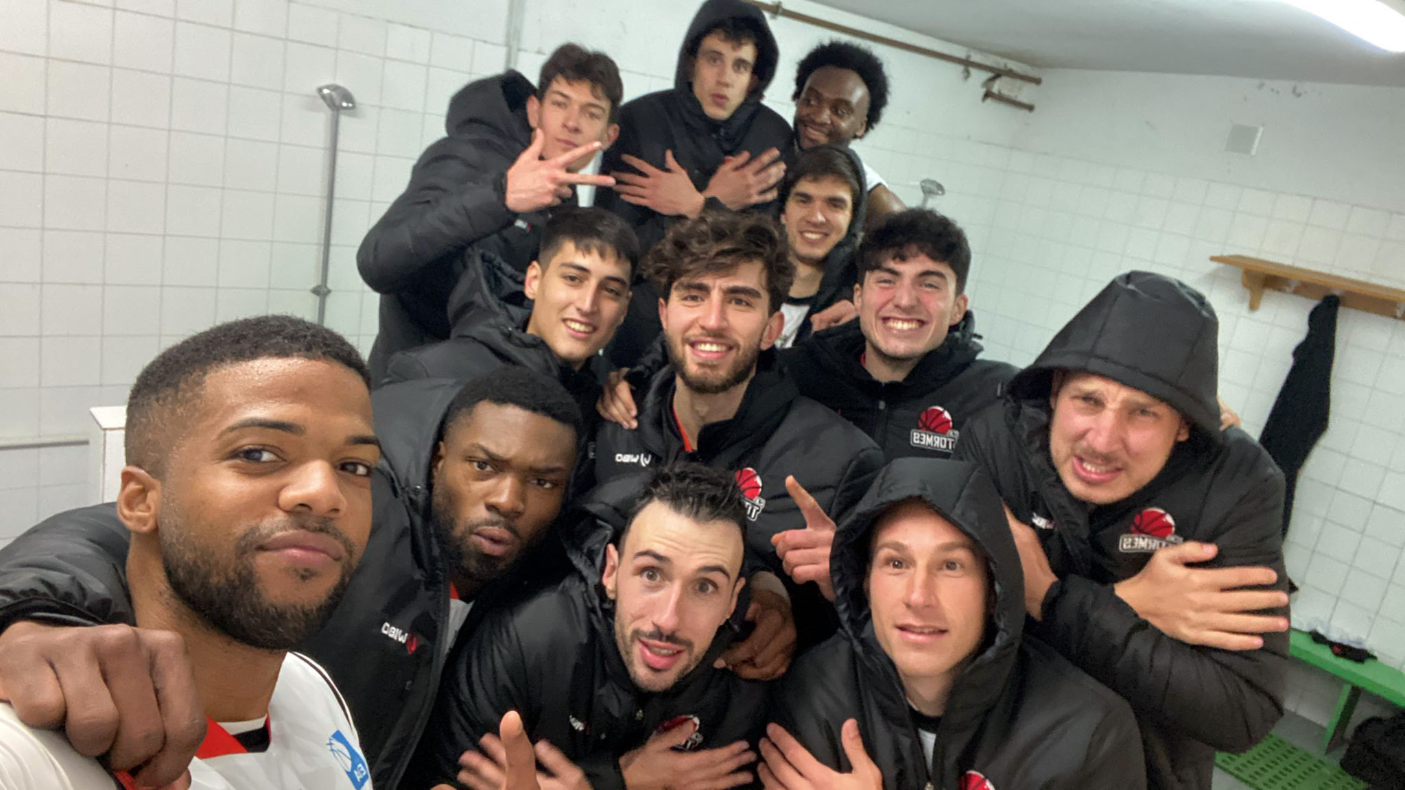 Los jugadores, en el vestuario