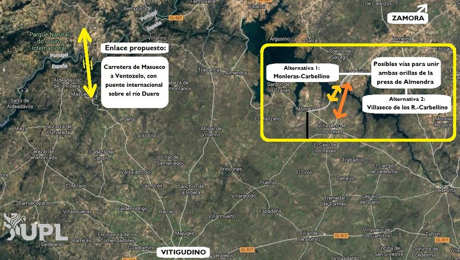 UPL pedía un estudio para conocer la viabilidad de las dos opciones para comunicar la zona de Sayago con las Tierras de Ledesma