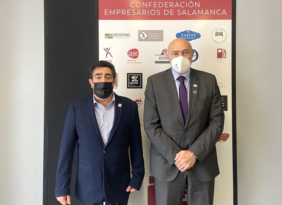 José Vicente Martín Galeano, Presidente de CES, junto con José María Torres, nuevo Presidente de Conpymes.