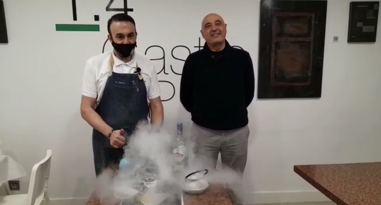 Teo Marcos y José Luis Sánchez, durante la presentación del evento en la Biblioteca