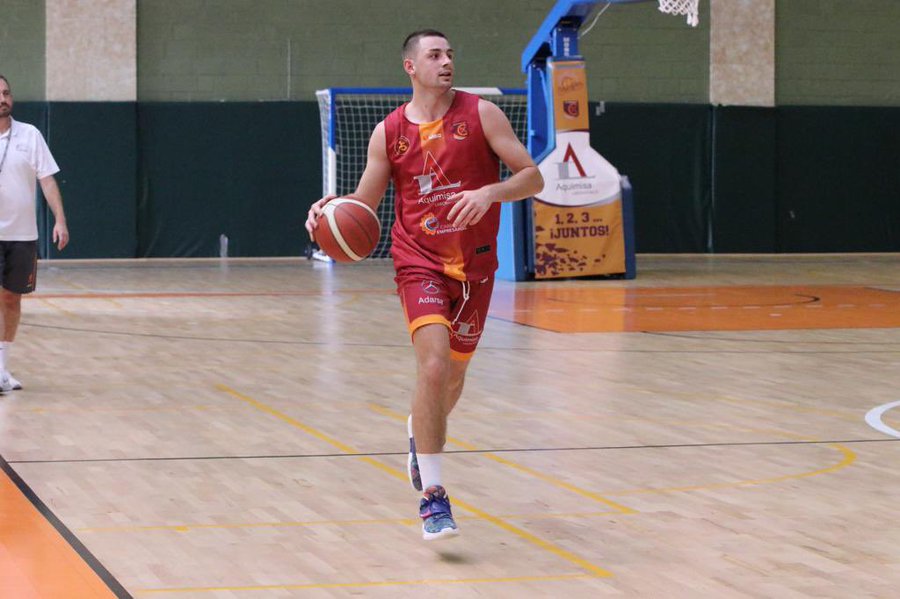 Evan, en un partido como local / Aquimisa Basket