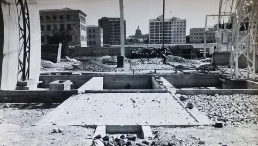 La construcción de la subcentral eléctrica en la avenida de los Maristas