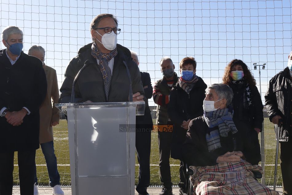 Carbayo habla durante el evento en compañía de Ángel Pérez Huerta / Guillermo García